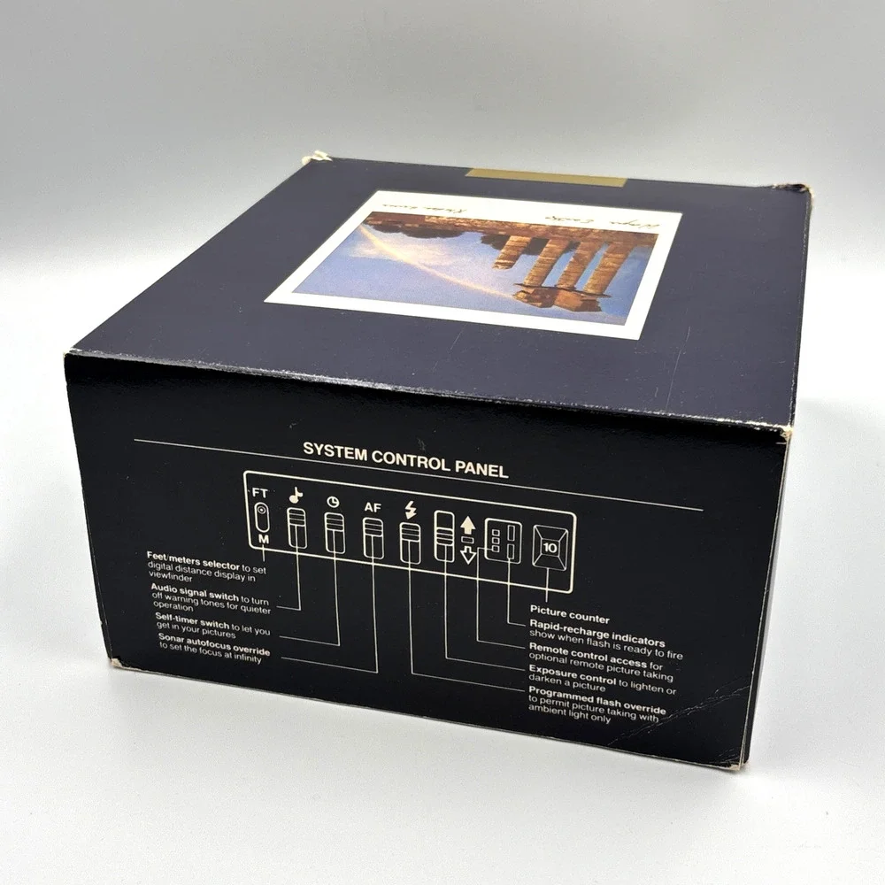 Polaroid Spectra System Onyx Instant Film Camera W/ case + Original Box